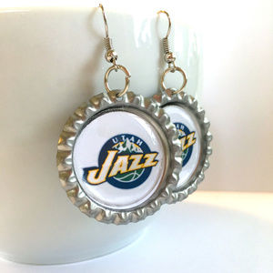 Utah JAZZ Handmade Basketball Earrings